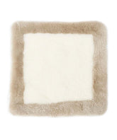 Sheepskin Border Cushion